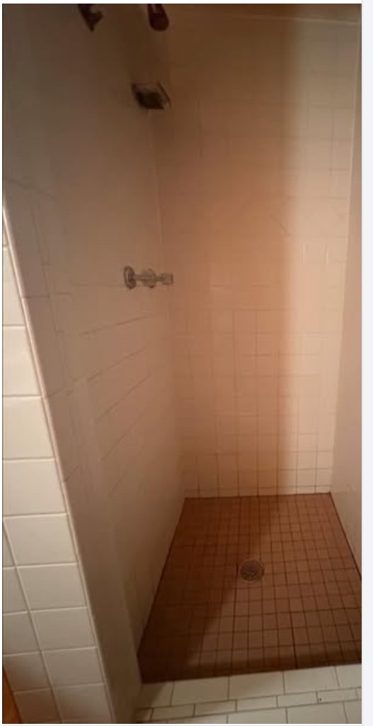 Shower after cleaning