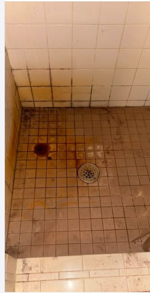 Shower before cleaning